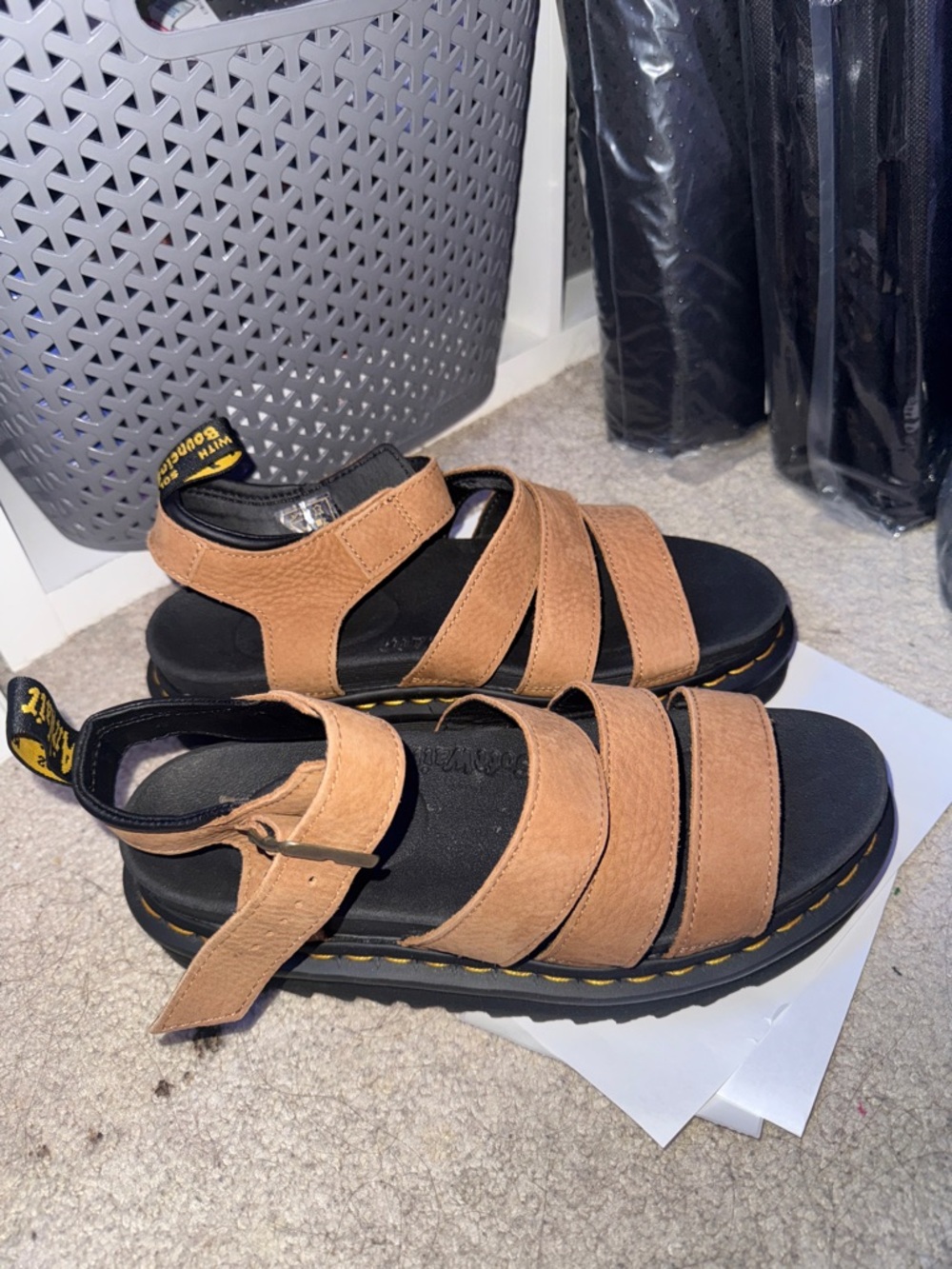 Dr. Marten brown blaire sandals